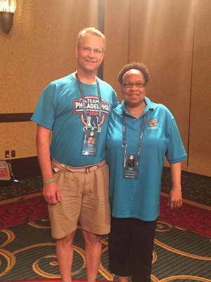 Bill Soloway and Janet Dennis at the Transplant Games of America